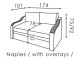 Диван «Неаполь» с накладками