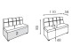 Диван Комо 1.1. нераскладной с нишей